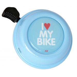 Dzwonek Liix I Love My Bike błękitny